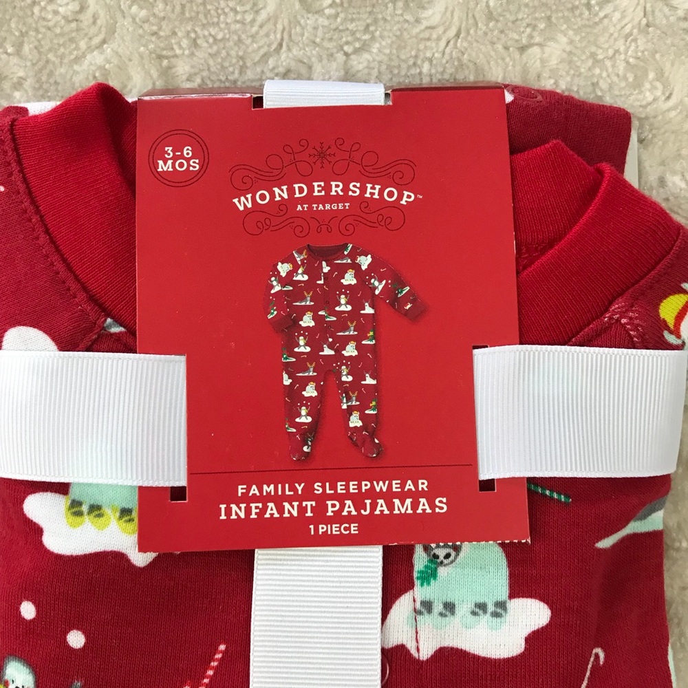 Wondershop at Target Festive Animal Pajamas Red - Picture 2 of 4